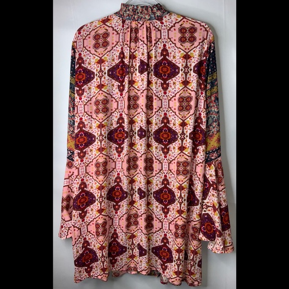 Last One! BoHo Dress Floral Size Medium - Picture 2 of 7